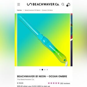 BEACHWAVER B1 NEON - OCEAN OMBRE